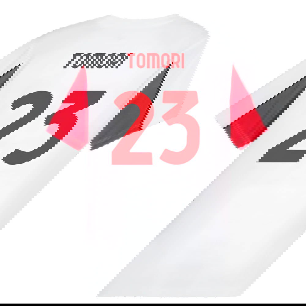 2024-2025 AC Milan FtblArchive Tee (White) (Tomori 23)