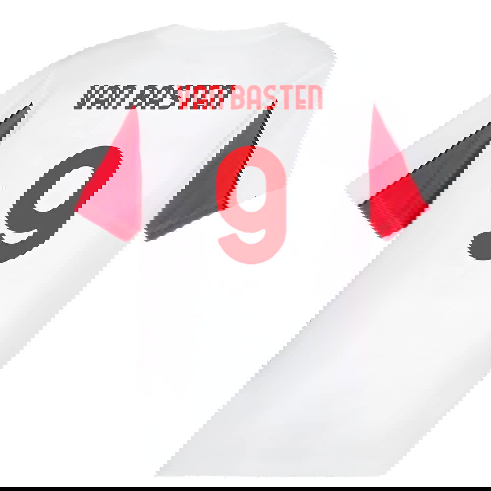 2024-2025 AC Milan FtblArchive Tee (White) (Van Basten 9)