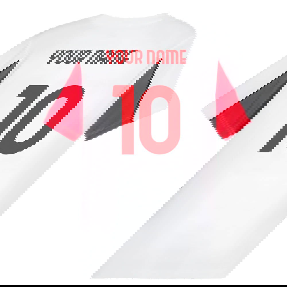 2024-2025 AC Milan FtblArchive Tee (White) (Your Name)