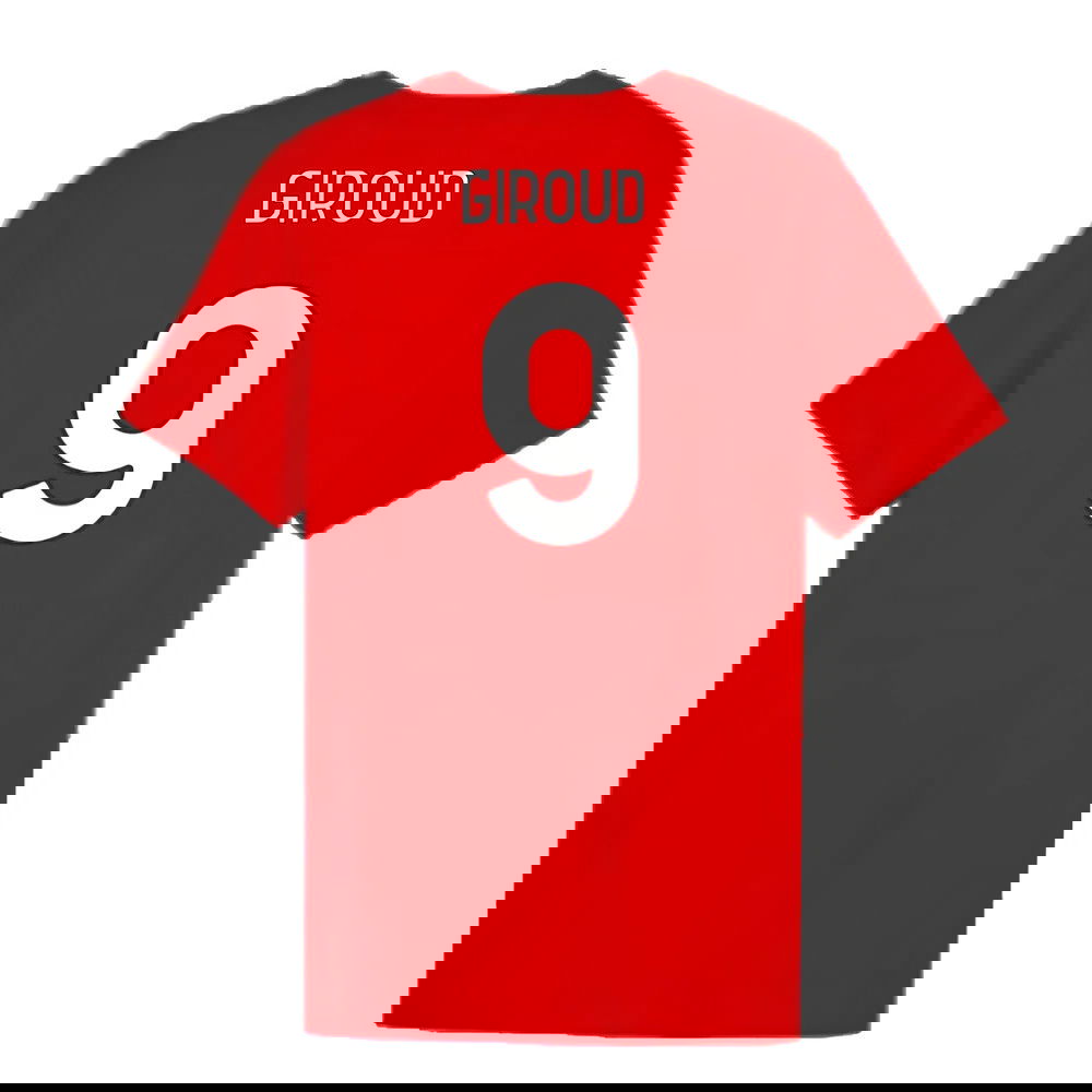 2024-2025 AC Milan ftblCulture Tee (Red) (Giroud 9)