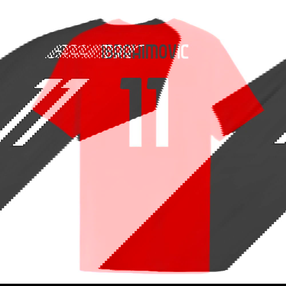 2024-2025 AC Milan ftblCulture Tee (Red) (Ibrahimovic 11)