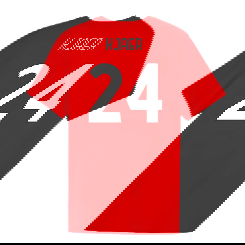2024-2025 AC Milan ftblCulture Tee (Red) (Kjaer 24)