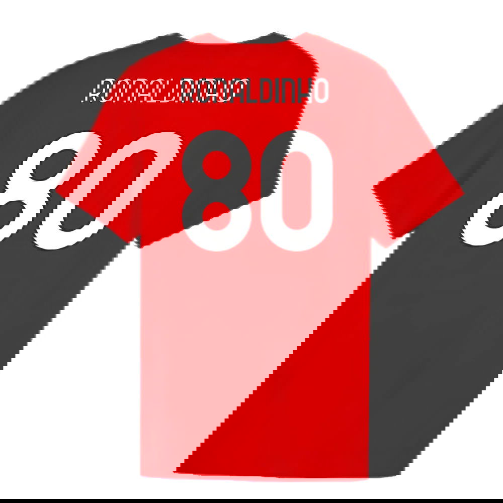 2024-2025 AC Milan ftblCulture Tee (Red) (Ronaldinho 80)