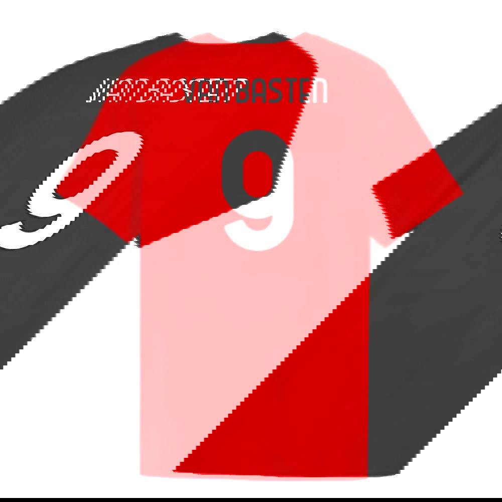 2024-2025 AC Milan ftblCulture Tee (Red) (Van Basten 9)