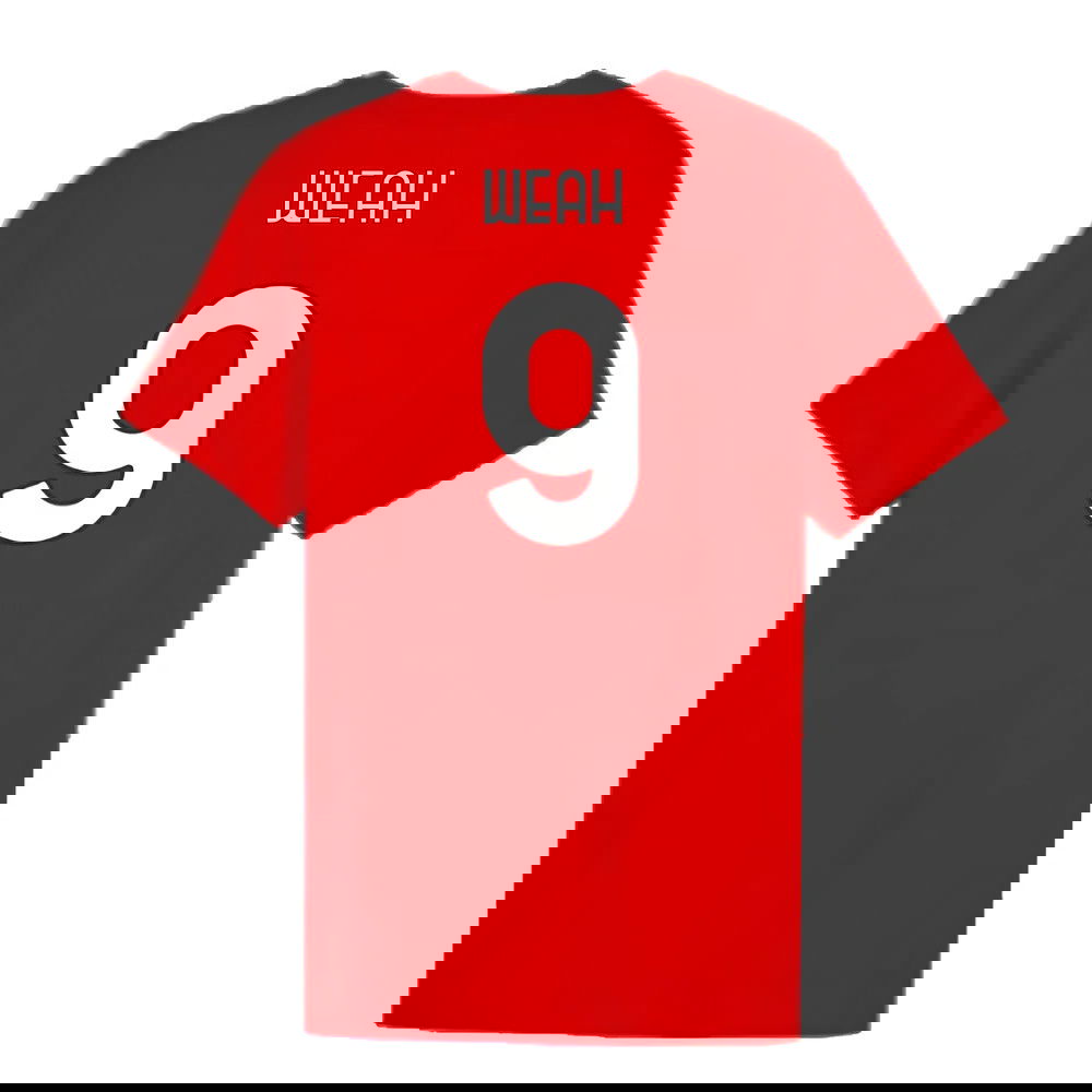 2024-2025 AC Milan ftblCulture Tee (Red) (Weah 9)