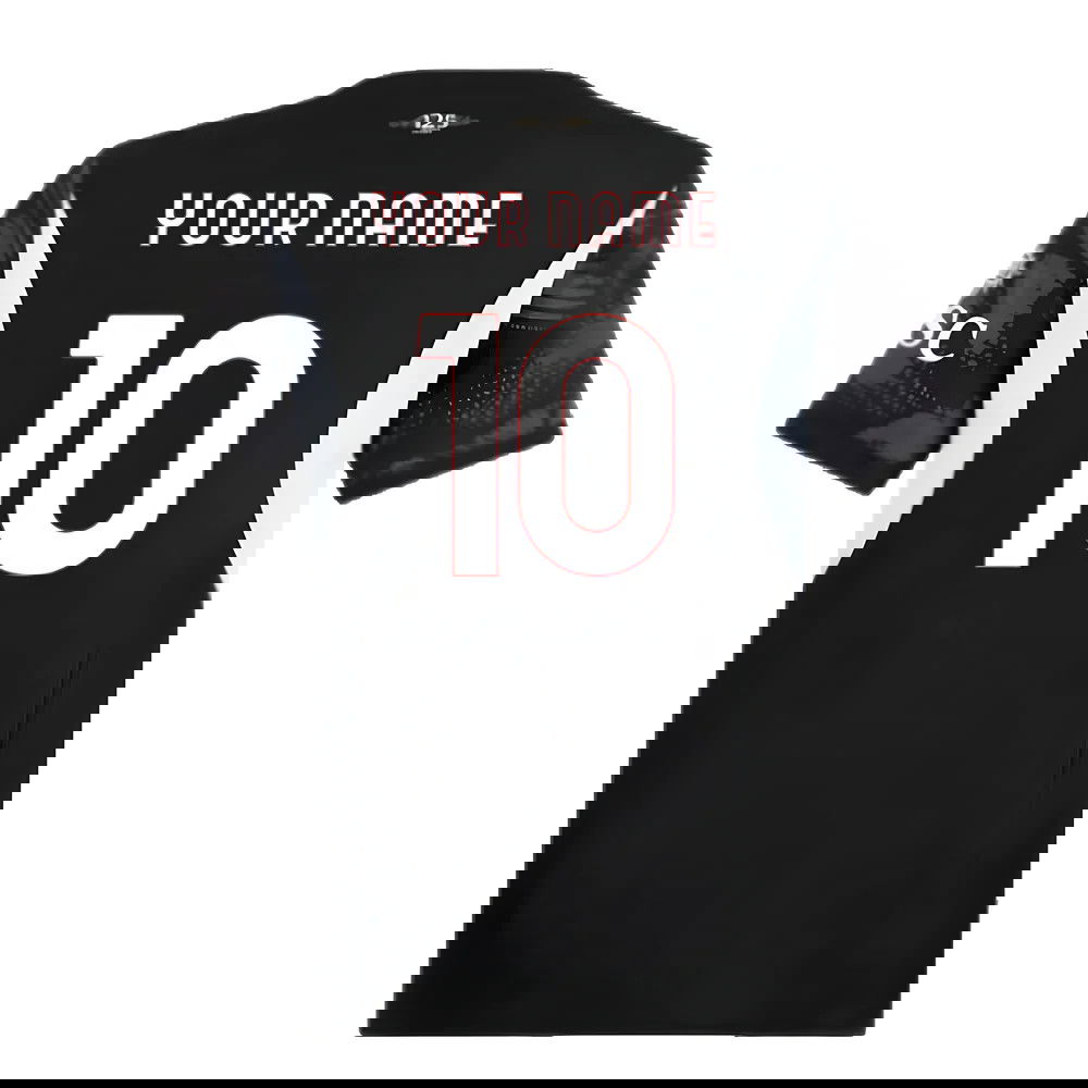 2024-2025 AC Milan Home Goalkeeper Shirt (Black) (Your Name)
