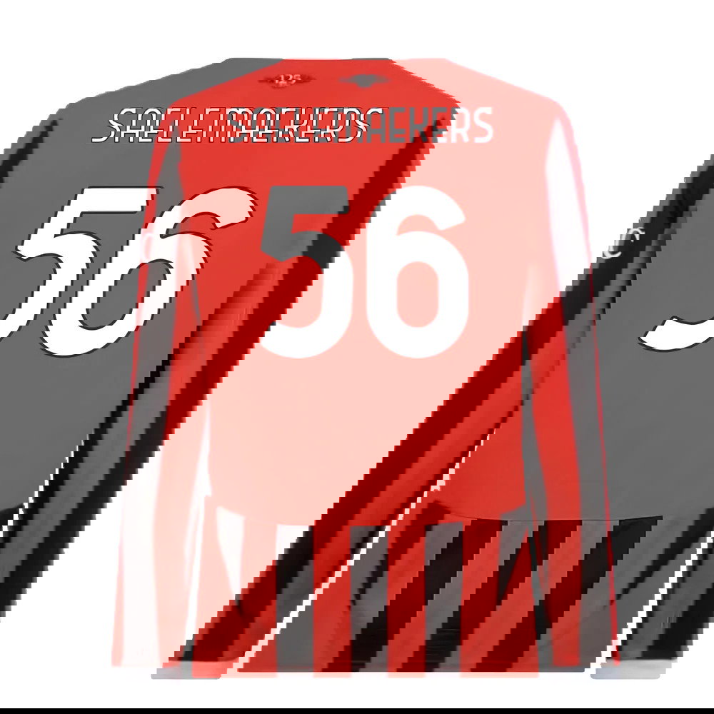 2024-2025 AC Milan Home Long Sleeve Shirt (Saelemaekers 56)