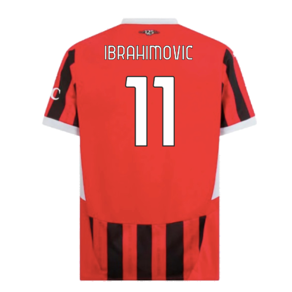 2024-2025 AC Milan Home Shirt (Ibrahimovic 11)