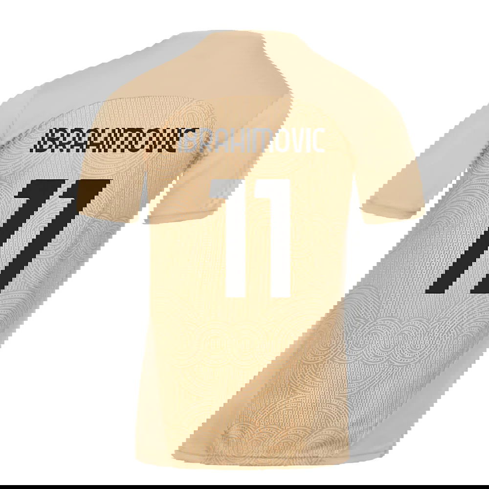 2024-2025 AC Milan Pre-Match Shirt (Putty) (Ibrahimovic 11)