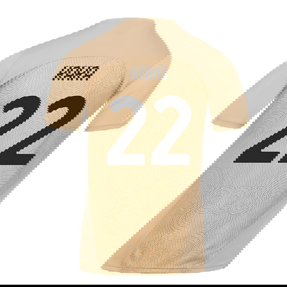 2024-2025 AC Milan Pre-Match Shirt (Putty) (Kaka 22)