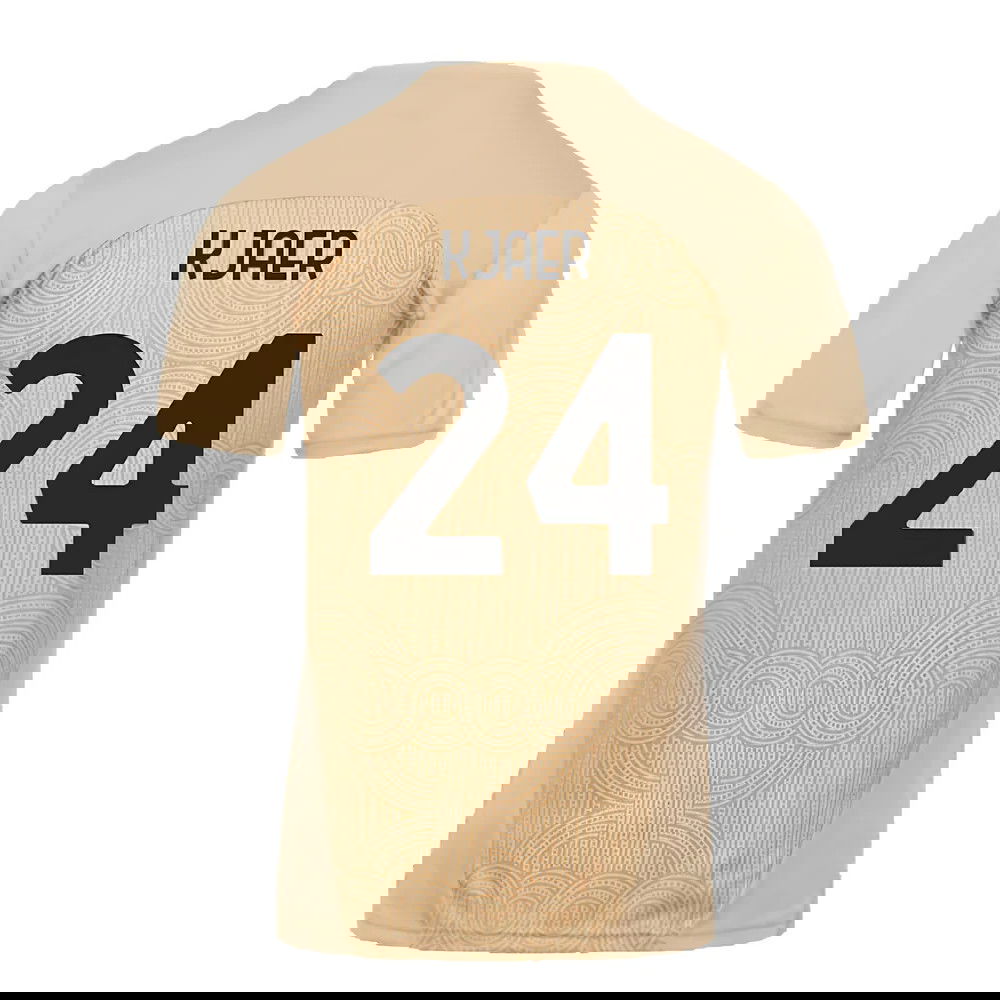 2024-2025 AC Milan Pre-Match Shirt (Putty) (Kjaer 24)