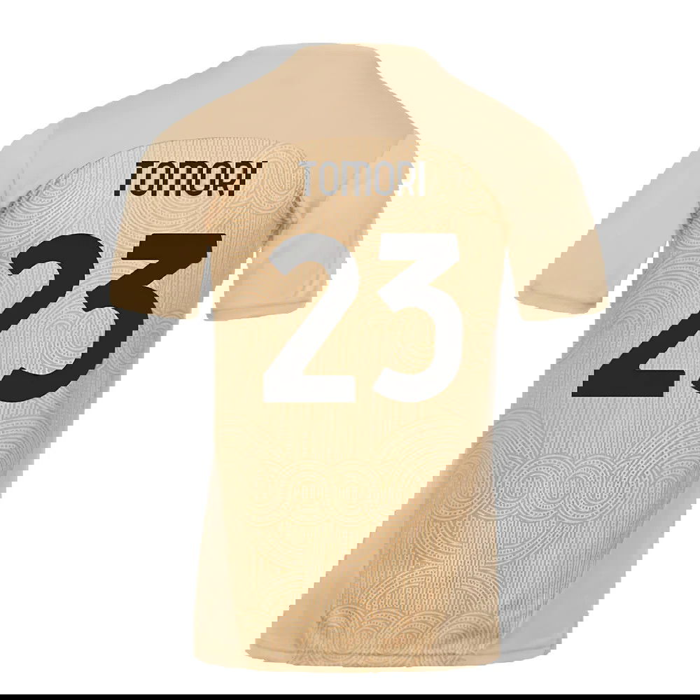 2024-2025 AC Milan Pre-Match Shirt (Putty) (Tomori 23)