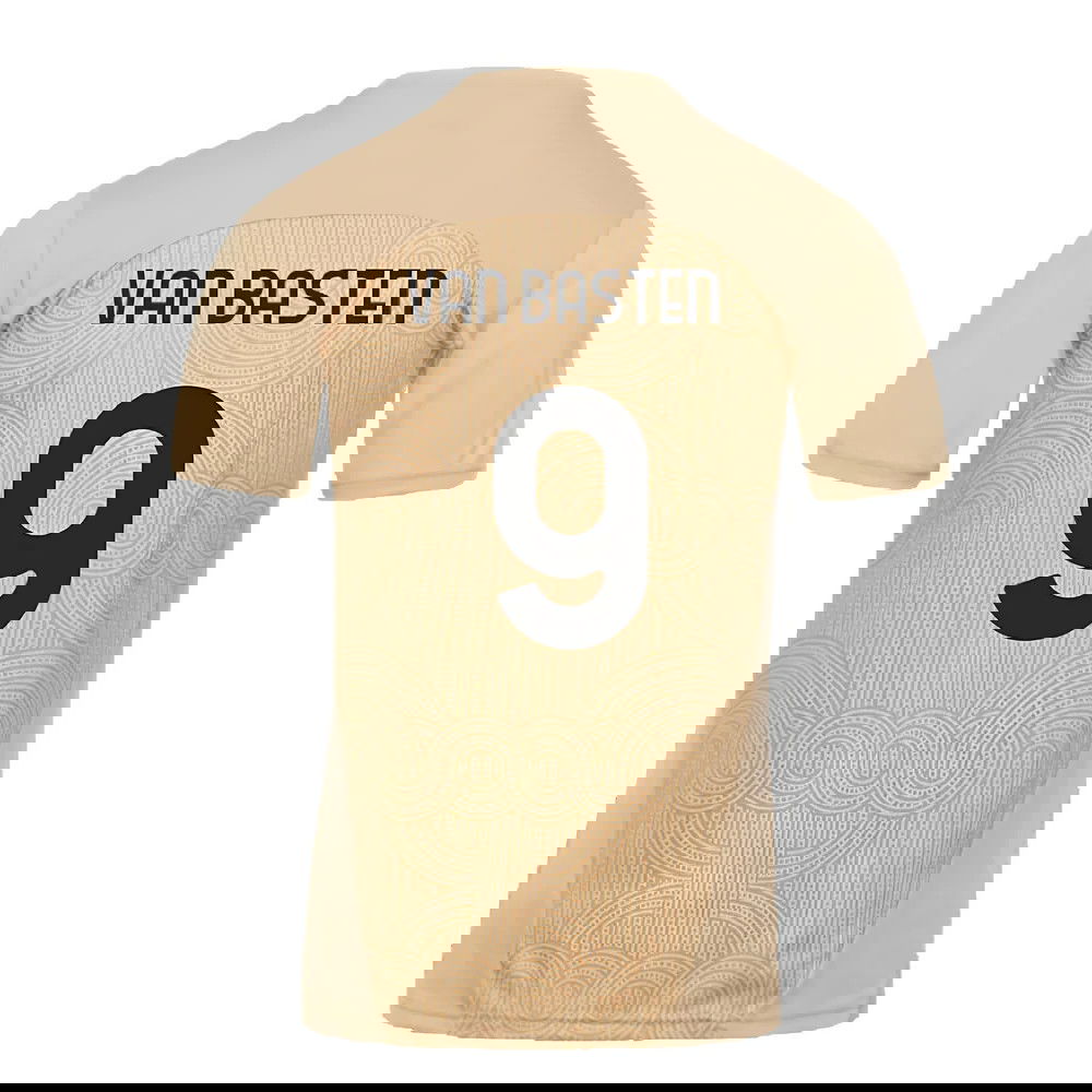 2024-2025 AC Milan Pre-Match Shirt (Putty) (Van Basten 9)