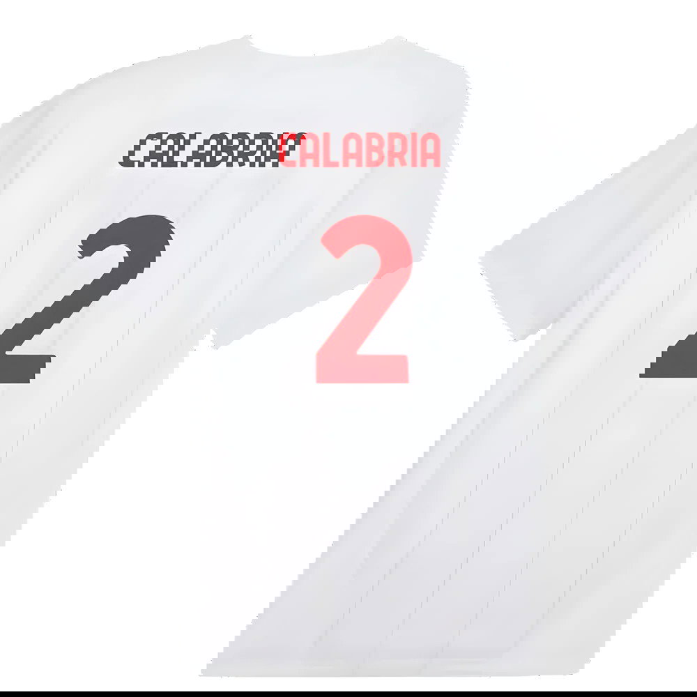 2024-2025 AC Milan Prematch SS Jersey (White) (Calabria 2)