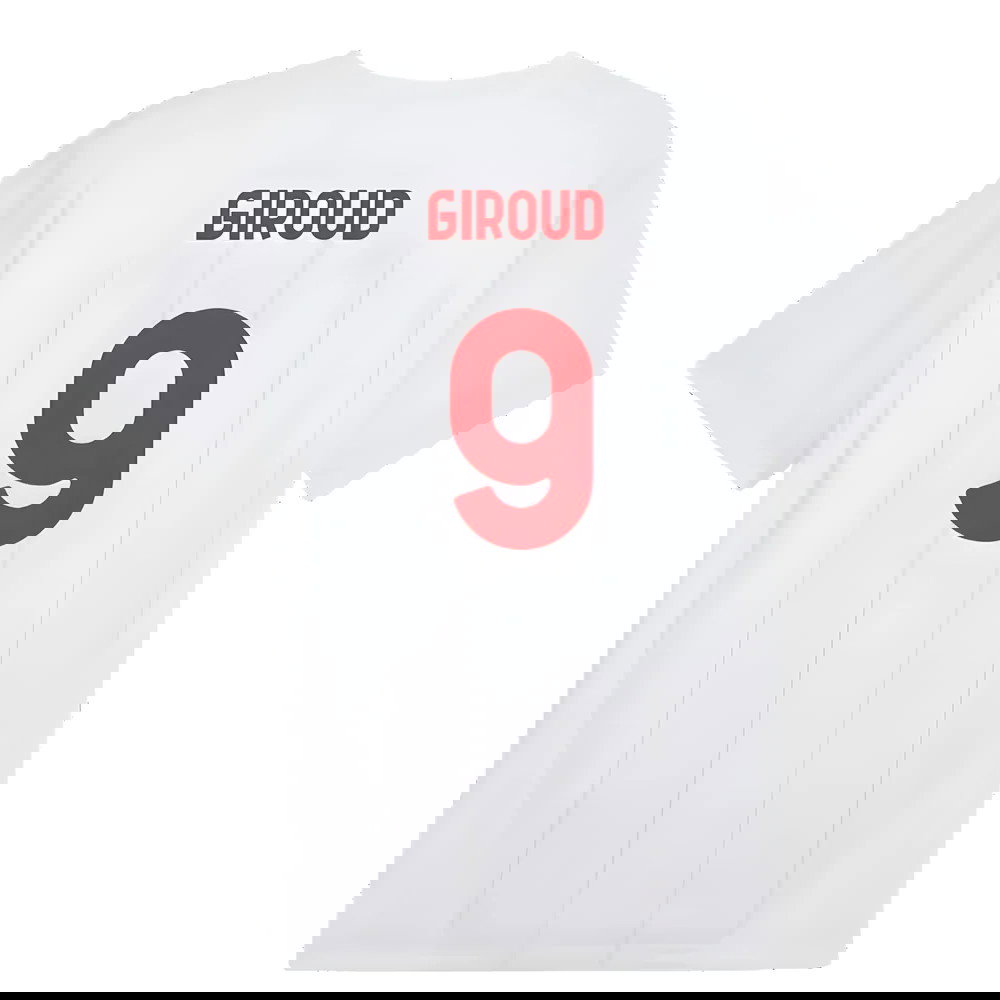 2024-2025 AC Milan Prematch SS Jersey (White) (Giroud 9)