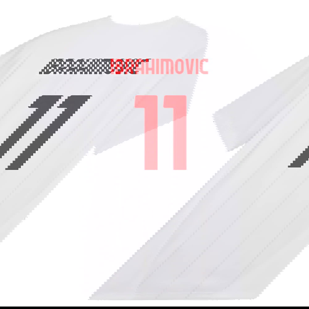 2024-2025 AC Milan Prematch SS Jersey (White) (Ibrahimovic 11)