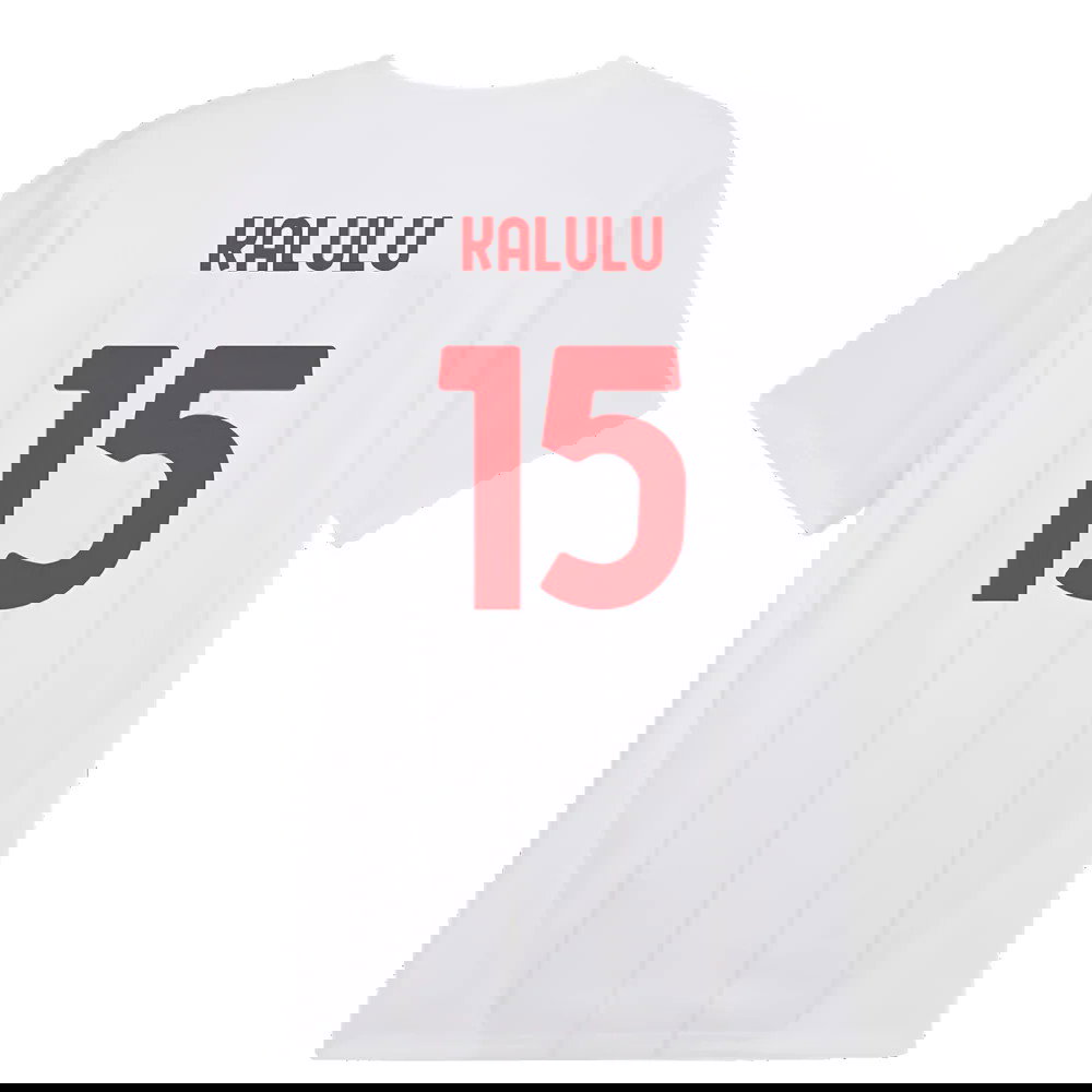 2024-2025 AC Milan Prematch SS Jersey (White) (Kalulu 15)