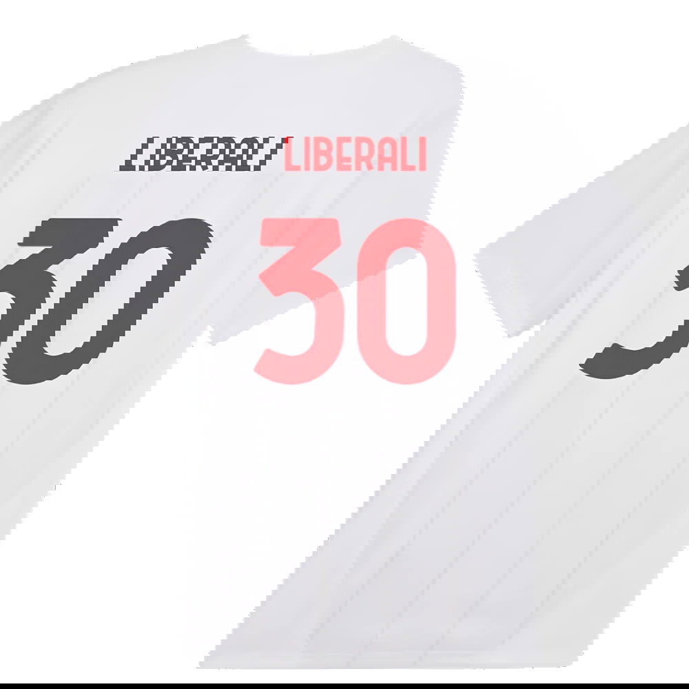 2024-2025 AC Milan Prematch SS Jersey (White) (Liberali 30)