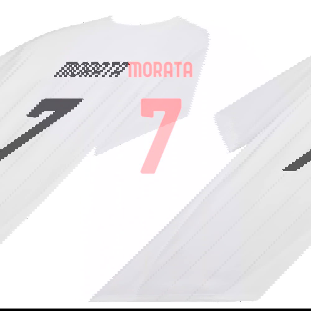 2024-2025 AC Milan Prematch SS Jersey (White) (Morata 7)