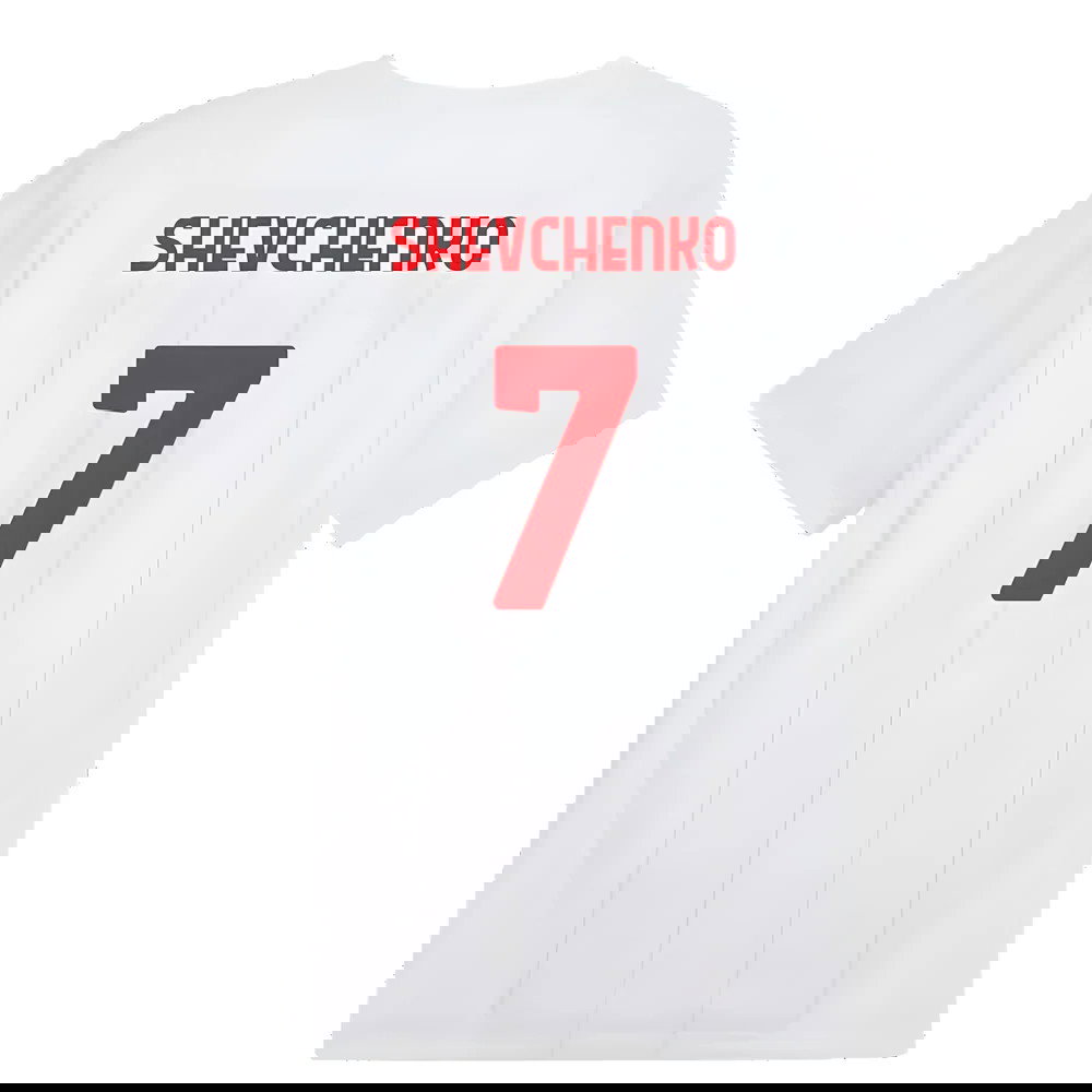 2024-2025 AC Milan Prematch SS Jersey (White) (Shevchenko 7)