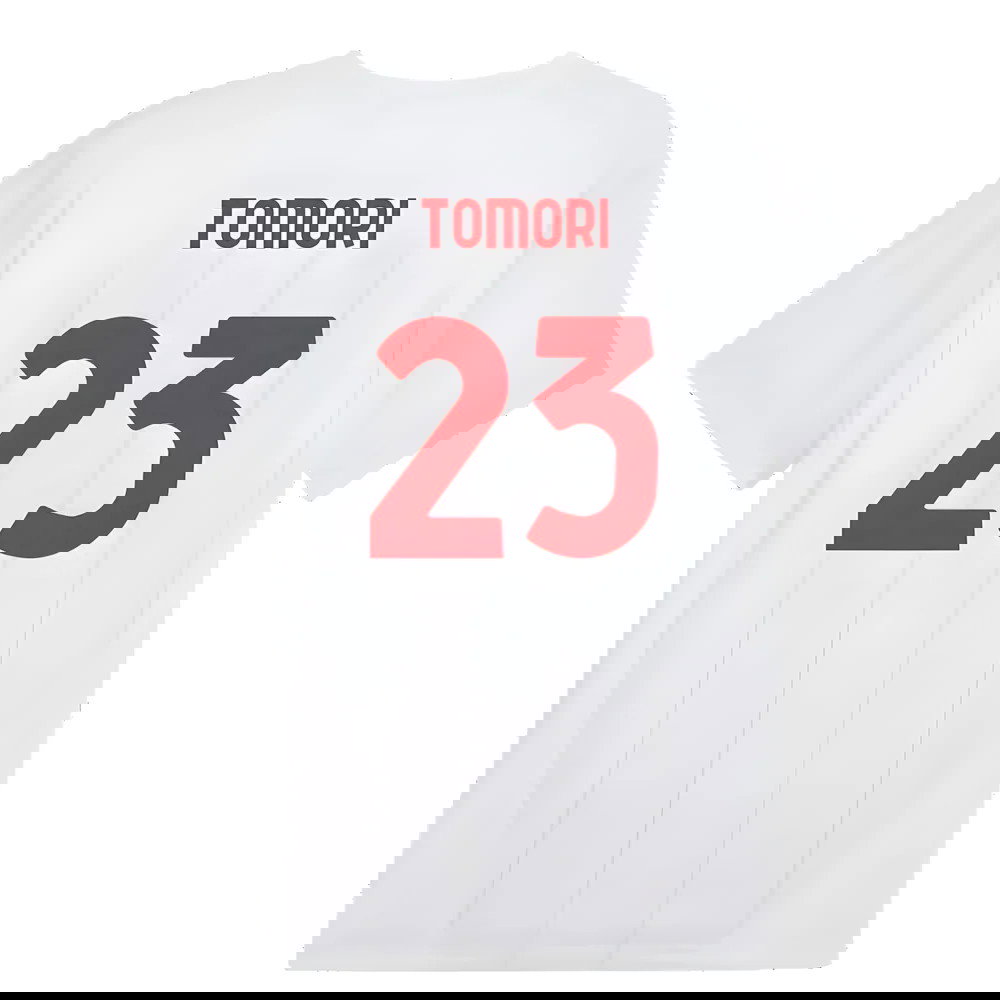 2024-2025 AC Milan Prematch SS Jersey (White) (Tomori 23)