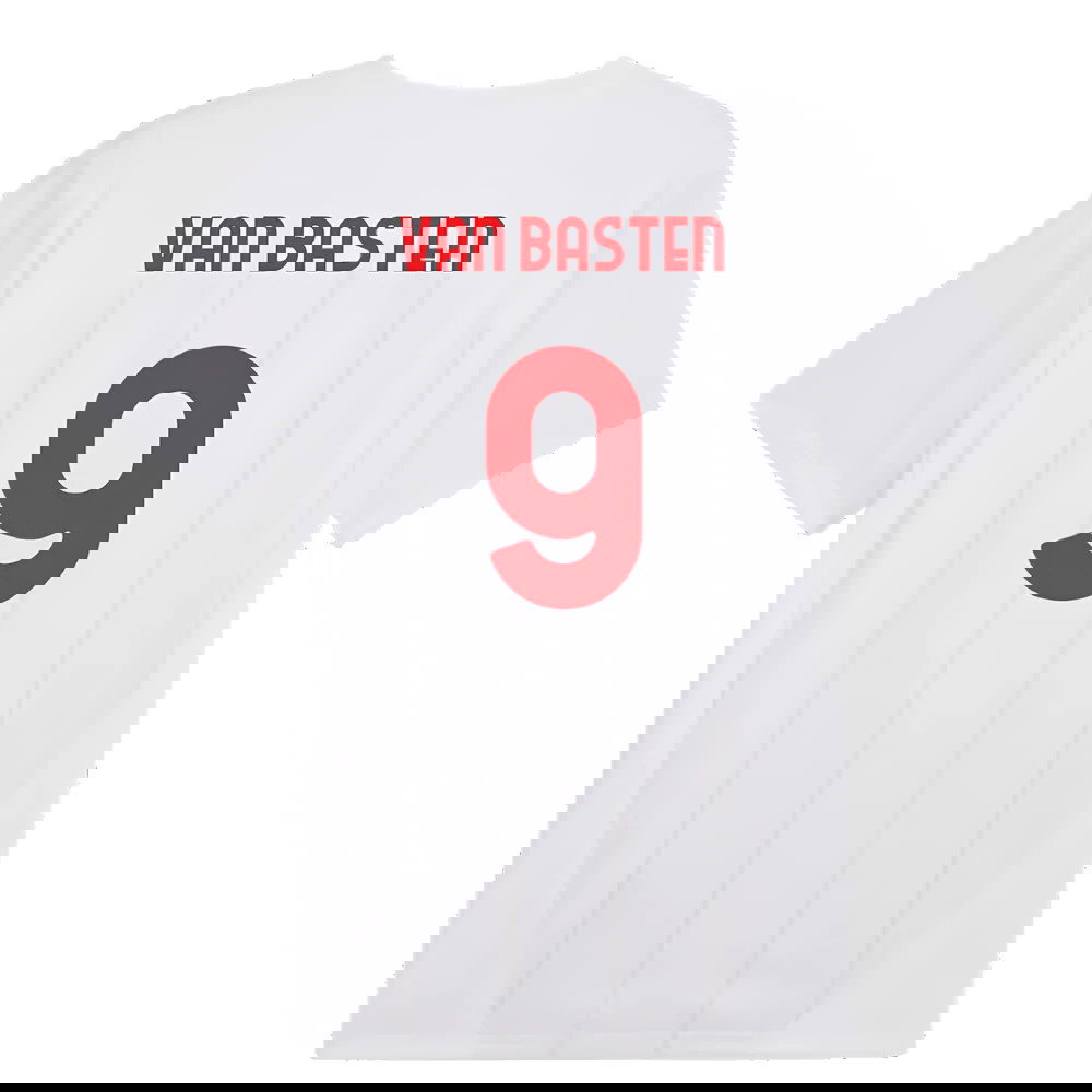 2024-2025 AC Milan Prematch SS Jersey (White) (Van Basten 9)