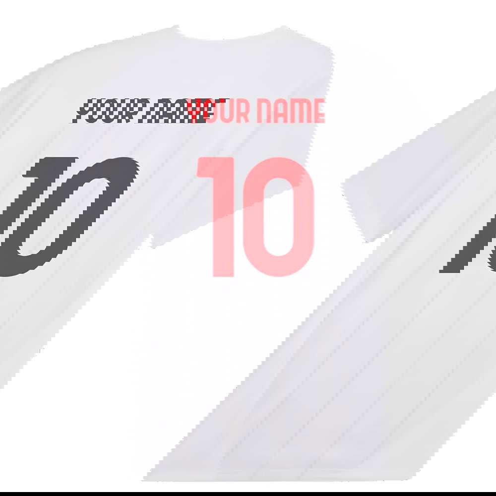 2024-2025 AC Milan Prematch SS Jersey (White) (Your Name)