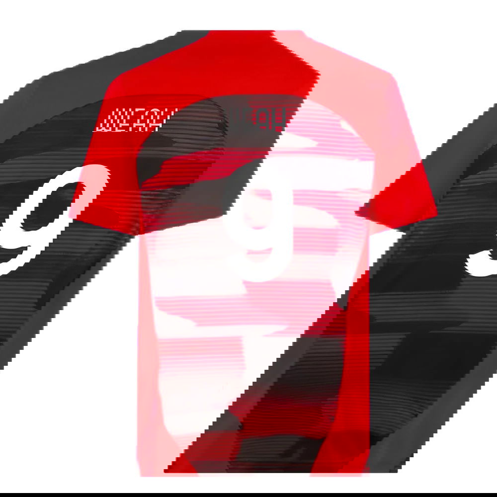 2024-2025 AC Milan Prematch SS Shirt (Red) (Weah 9)