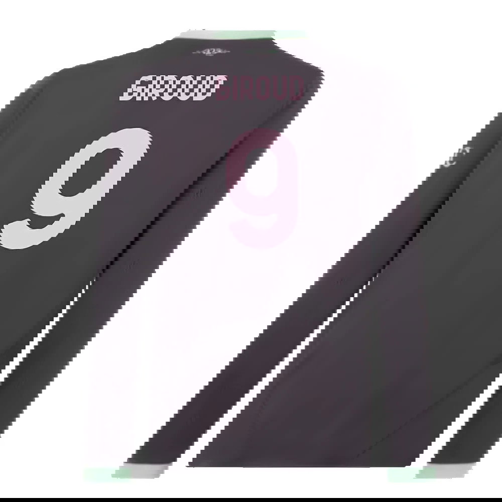 2024-2025 AC Milan Third Long Sleeve Shirt (Giroud 9)