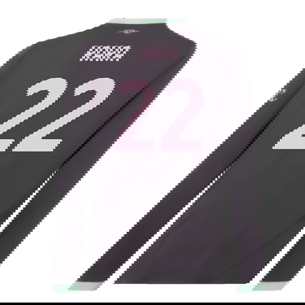 2024-2025 AC Milan Third Long Sleeve Shirt (Kaka 22)