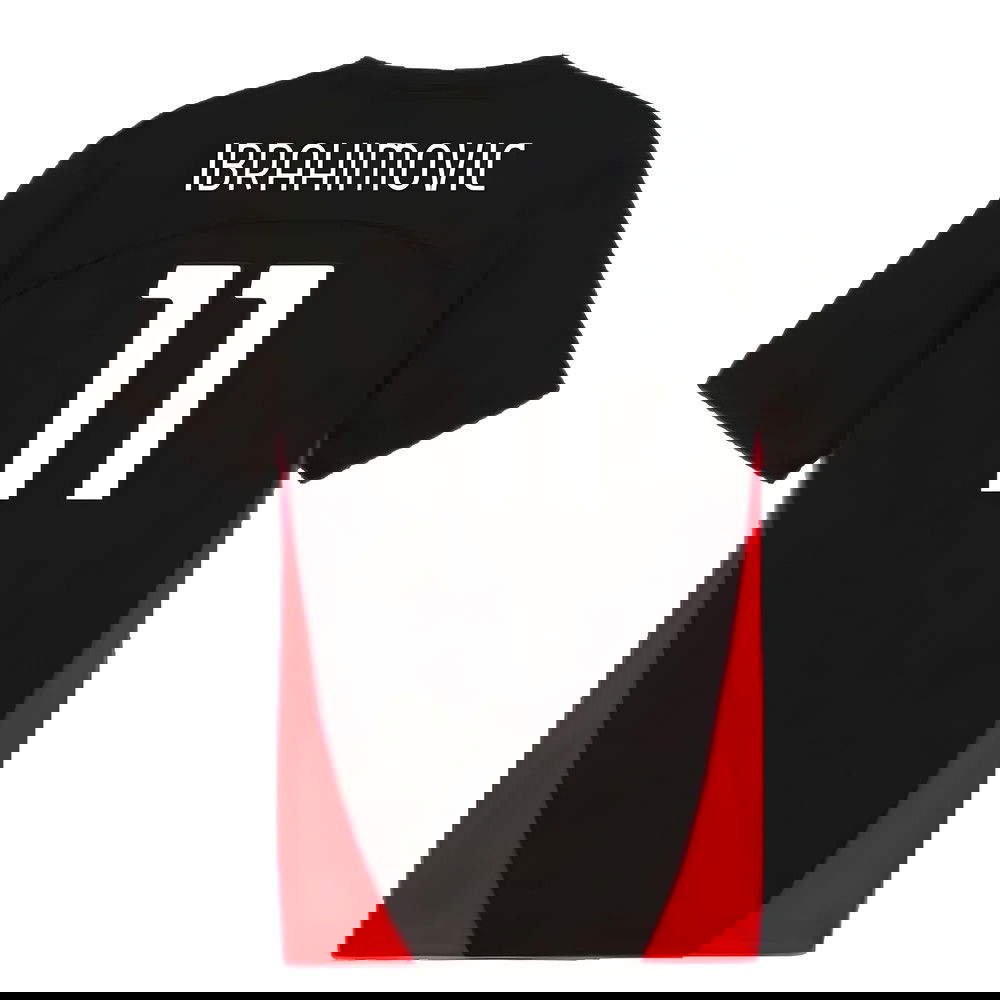 2024-2025 AC Milan Training Shirt (Black) (Ibrahimovic 11)