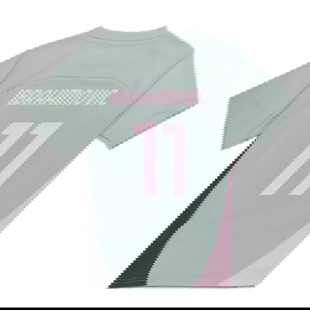 2024-2025 AC Milan Training Shirt (Green Fog) - Kids (Ibrahimovic 11)