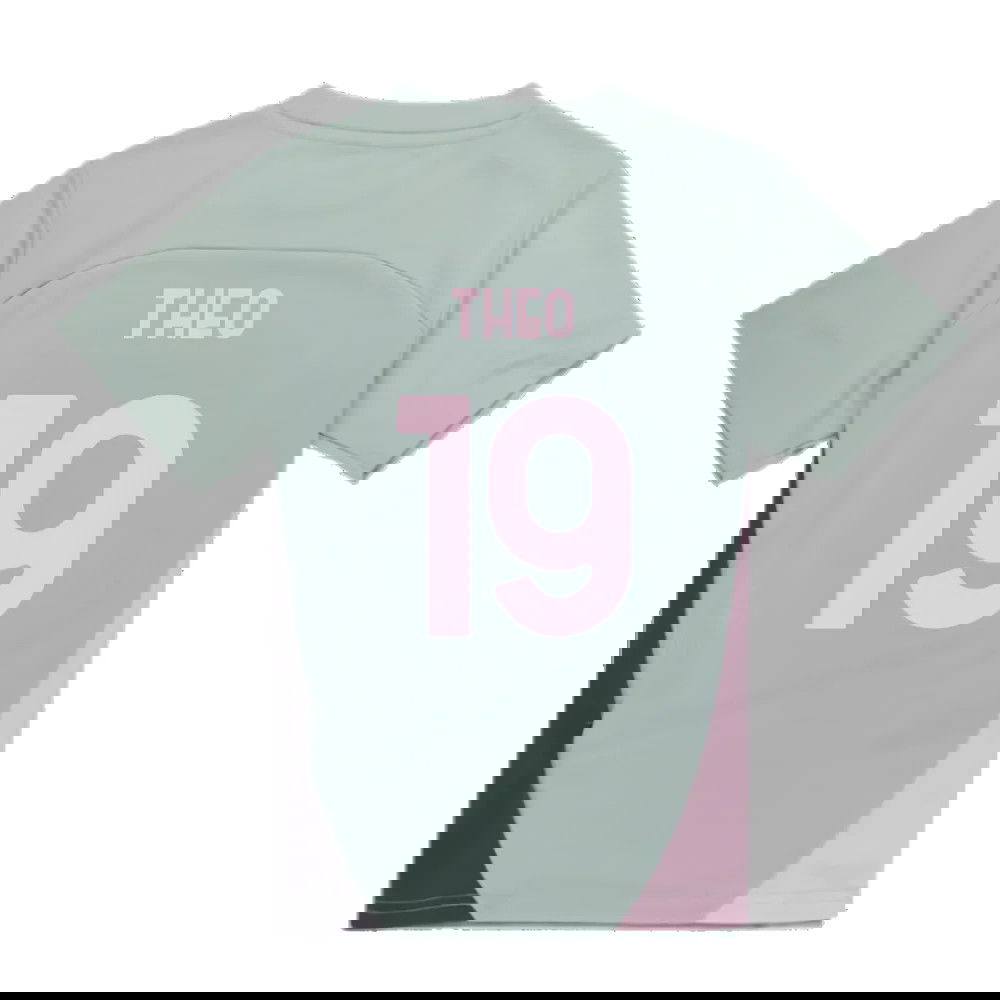 2024-2025 AC Milan Training Shirt (Green Fog) - Kids (Theo 19)