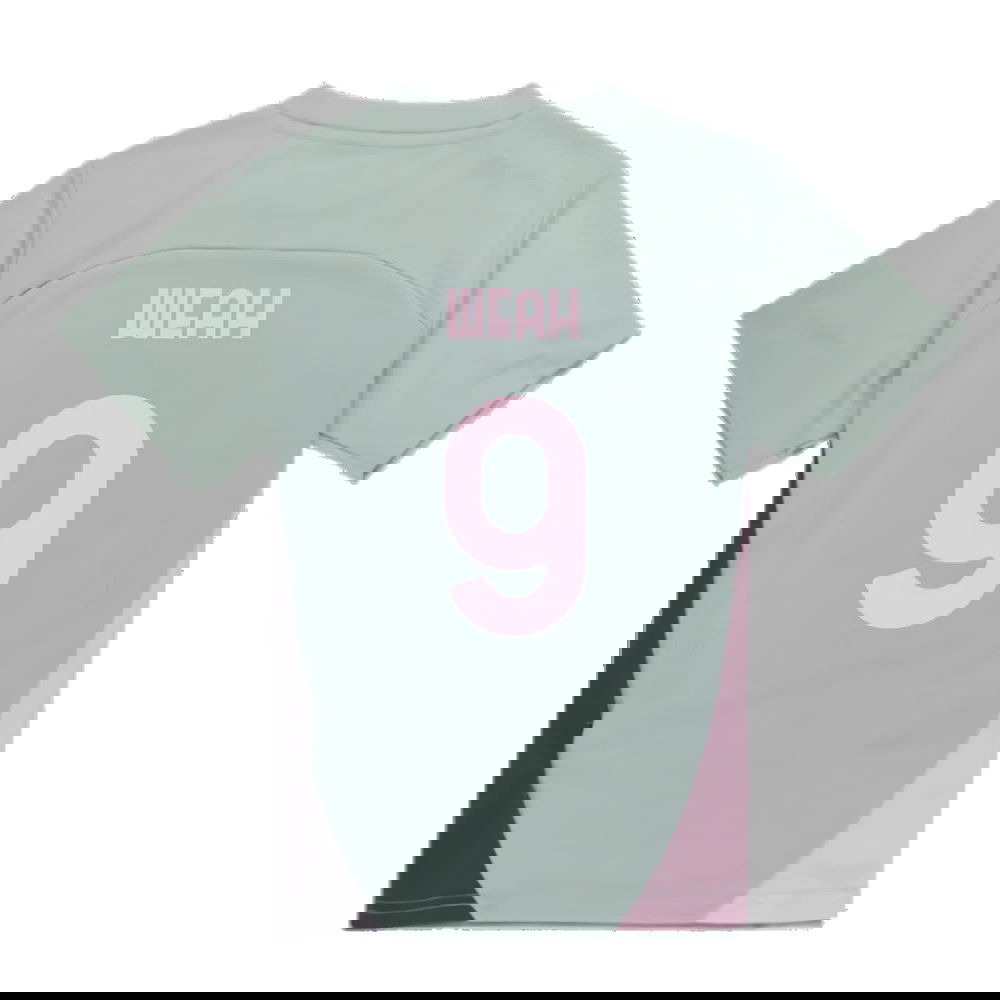 2024-2025 AC Milan Training Shirt (Green Fog) - Kids (Weah 9)