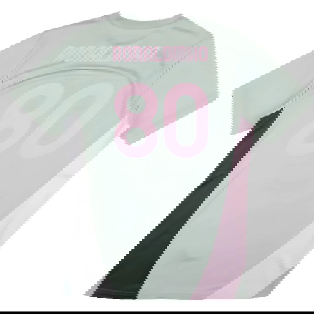 2024-2025 AC Milan Training Shirt (Green Fog) (Ronaldinho 80)