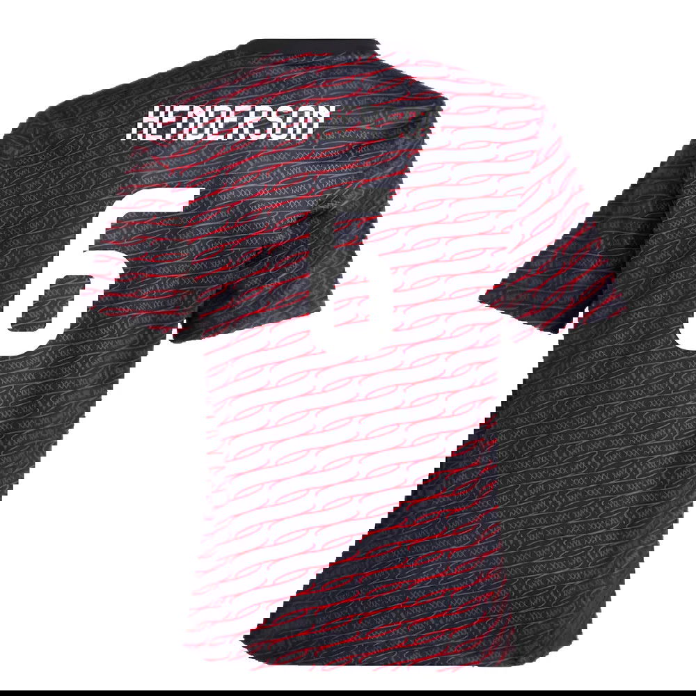 2024-2025 Ajax Pre Match Shirt (Black) - Kids (Henderson 6)