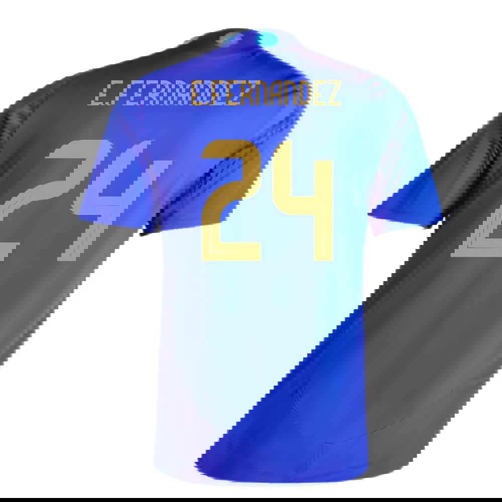 2024-2025 Argentina Authentic Away Shirt (E.FERNANDEZ 24)