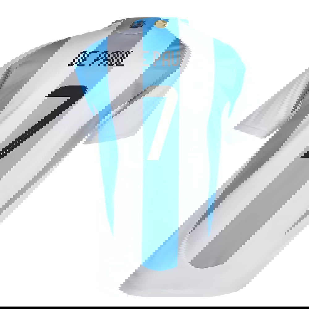 2024-2025 Argentina Authentic Home Shirt (DE PAUL 7)