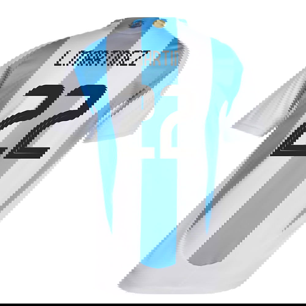 2024-2025 Argentina Authentic Home Shirt (L.MARTINEZ 22)