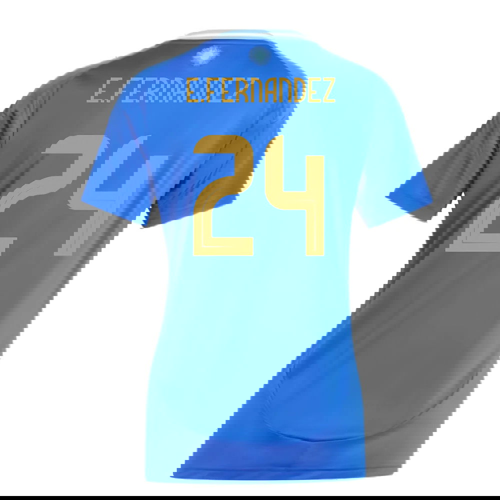 2024-2025 Argentina Away Shirt (Ladies) (E.FERNANDEZ 24)