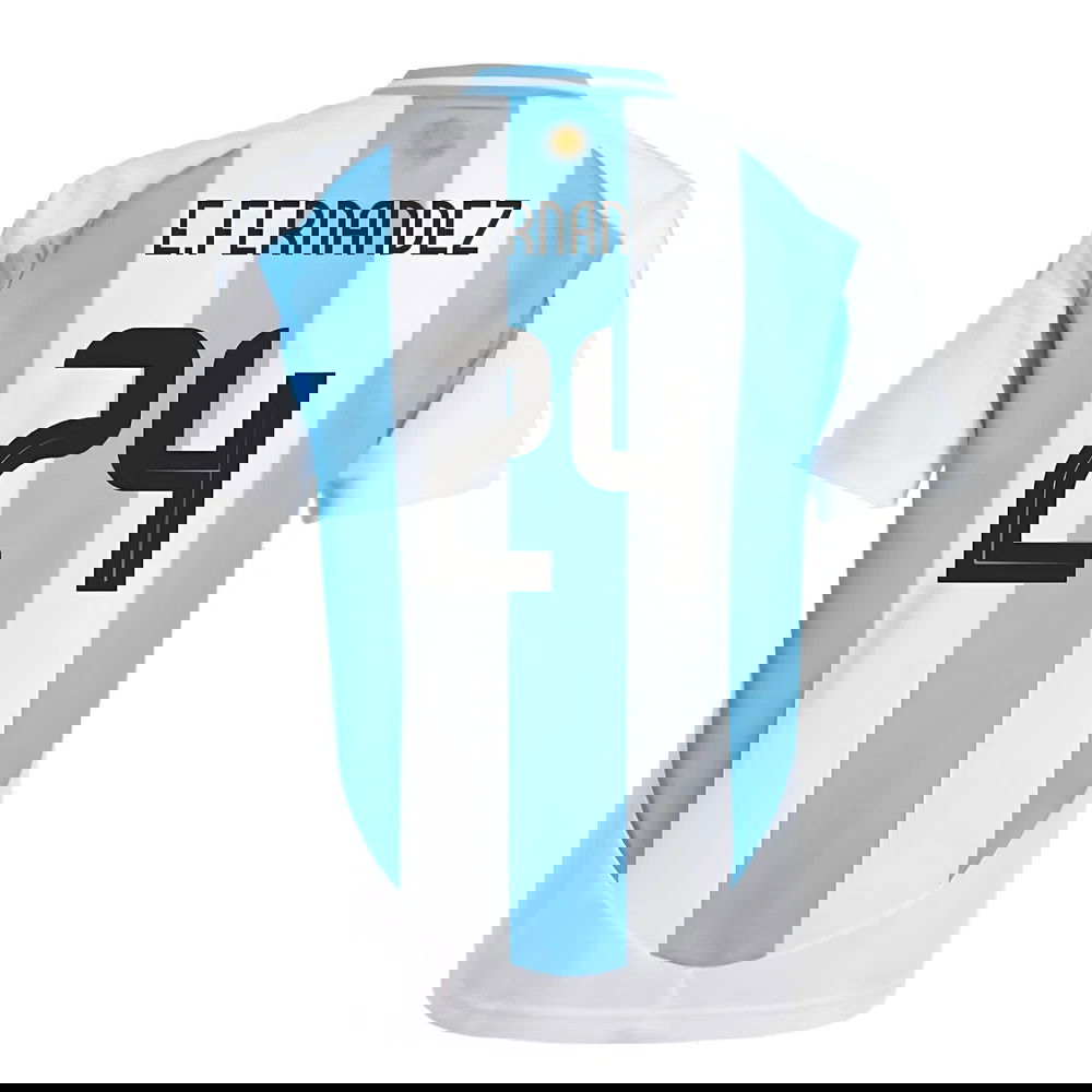 2024-2025 Argentina Home Shirt (Kids) (E.FERNANDEZ 24)