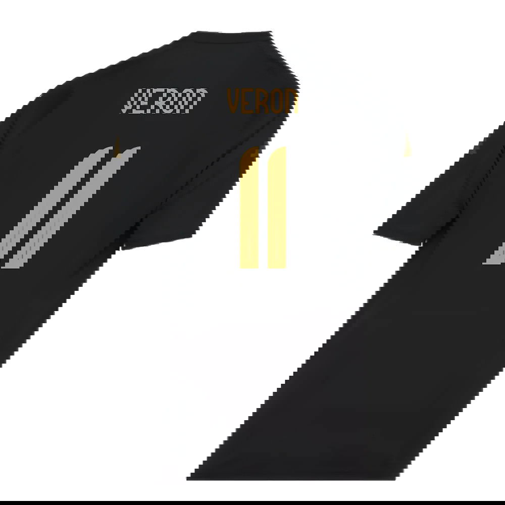 2024-2025 Argentina Pre-Match Shirt (Black) - Kids (VERON 11)