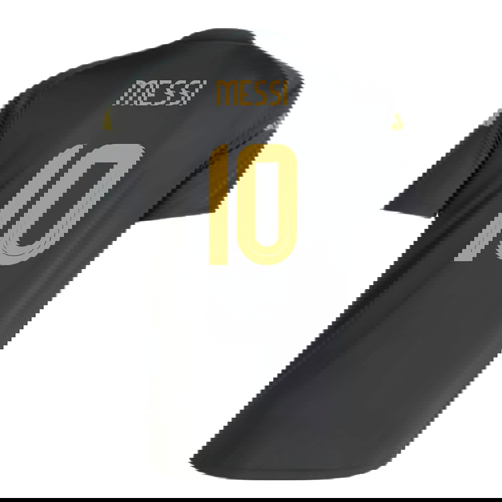 2024-2025 Argentina Pre-Match Shirt (Black) (MESSI 10)