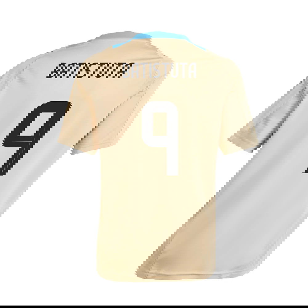 2024-2025 Argentina Training Jersey (Hazy Beige) (BATISTUTA 9)