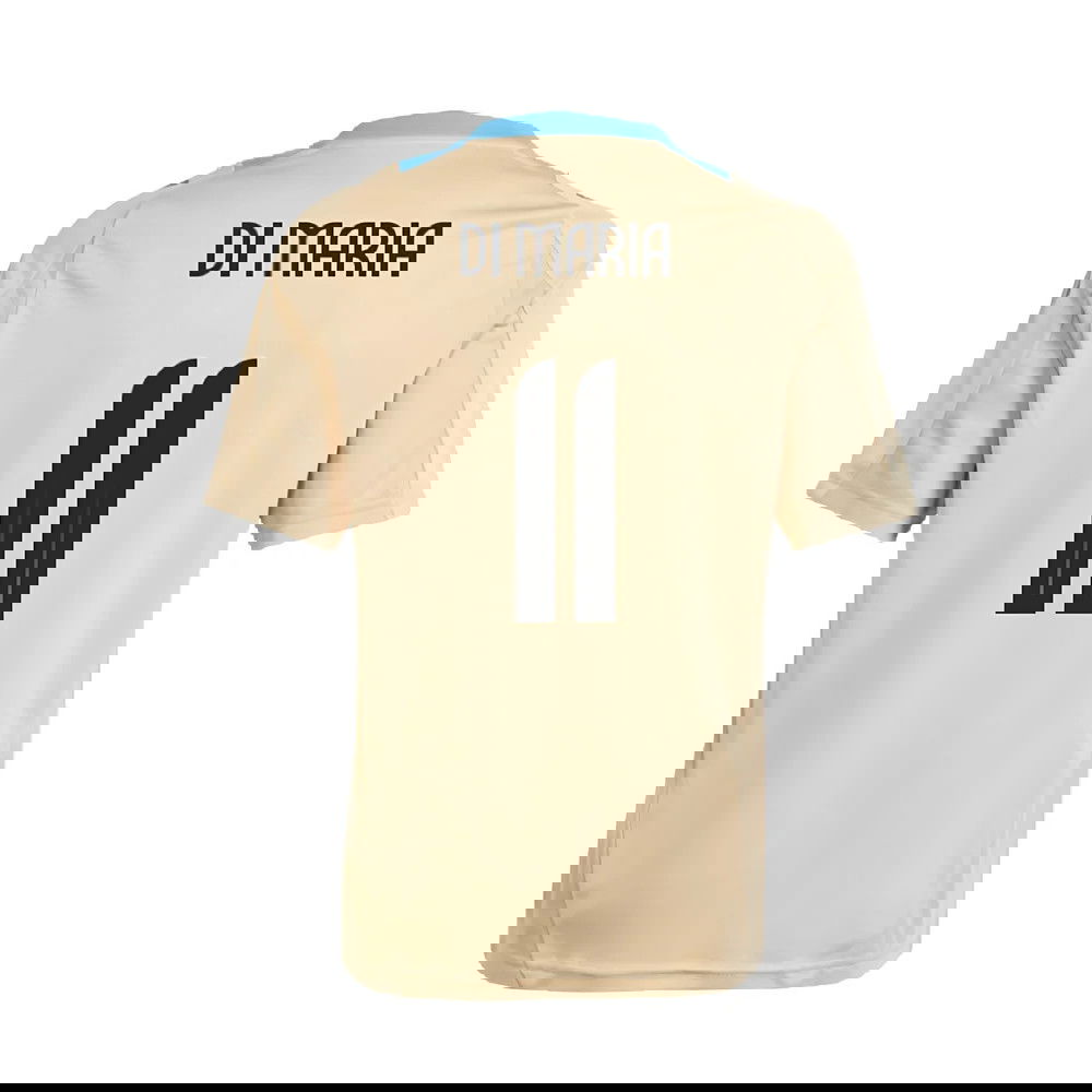 2024-2025 Argentina Training Jersey (Hazy Beige) (DI MARIA 11)