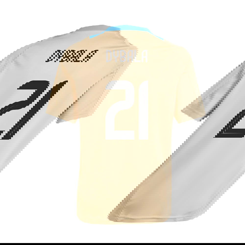 2024-2025 Argentina Training Jersey (Hazy Beige) (DYBALA 21)