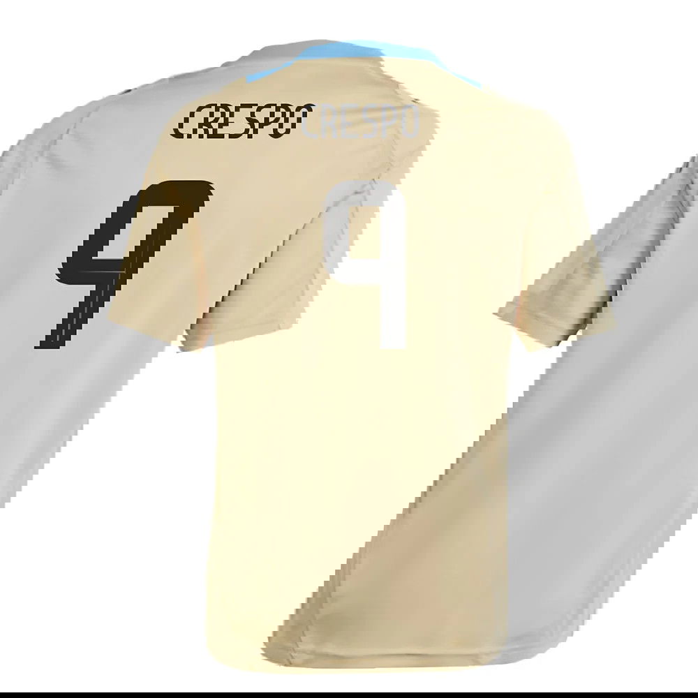 2024-2025 Argentina Training Jersey (Hazy Beige) - Kids (CRESPO 9)