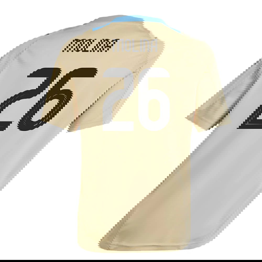 2024-2025 Argentina Training Jersey (Hazy Beige) - Kids (MOLINA 26)