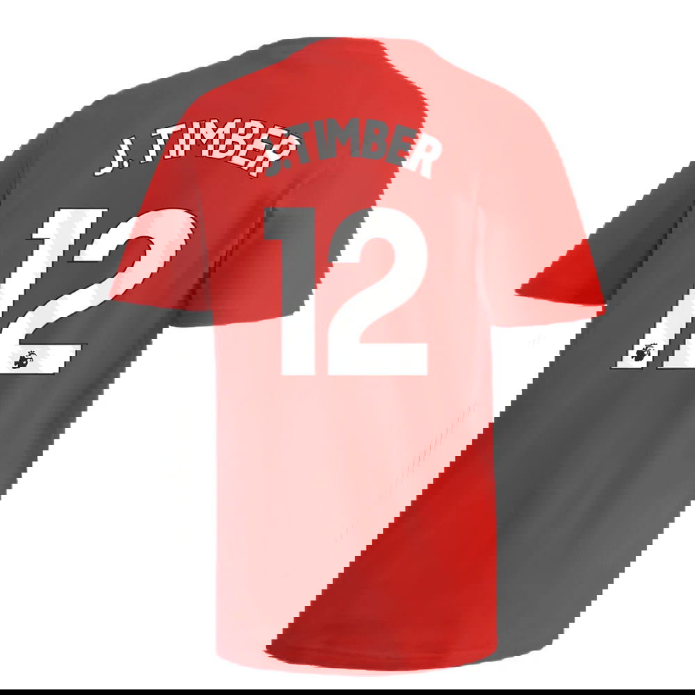 2024-2025 Arsenal DNA Graphic Tee (Red) (J.Timber 12)