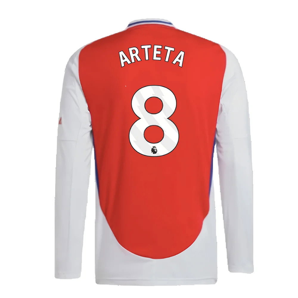 2024-2025 Arsenal Long Sleeve Home Shirt (Arteta 8)